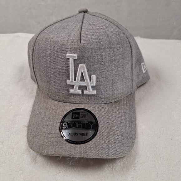 New Era 9Forty Men Women Cap LA Grey Adjustable Hat - Picture 1 of 10